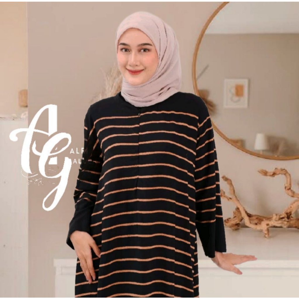 Homedress Batik Daster Arisa Rayon Busui LD 120 Lengan Panjang Tebal - Nyaman