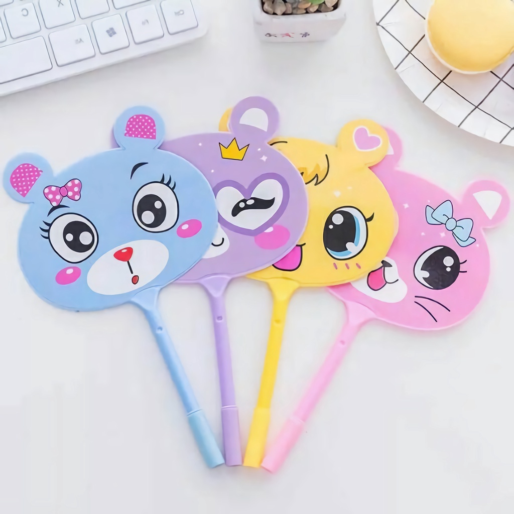 

S7D Pena Kipas Gambar Karakter Hewan Pulpen Animal Fruit Pen Aksesoris Barang Unik Souvenir Grosir