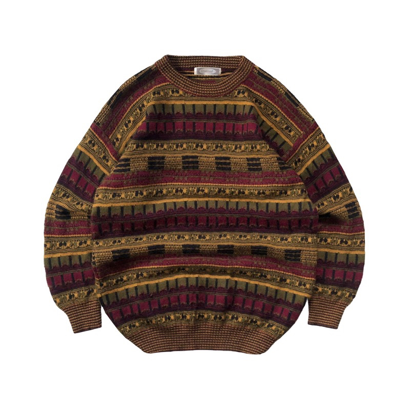 Knitwear Vintage Rajut Sweater 3d Ala Coogi Style second