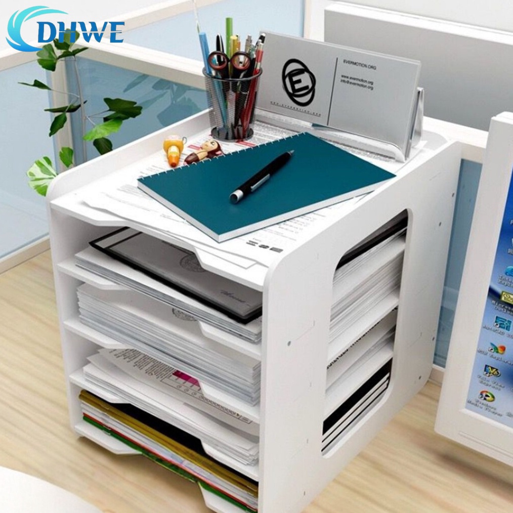 DHWE Rak File Organizer Penyimpanan Kertas HVS Surat Dokumen Serbaguna KODE Z7O3