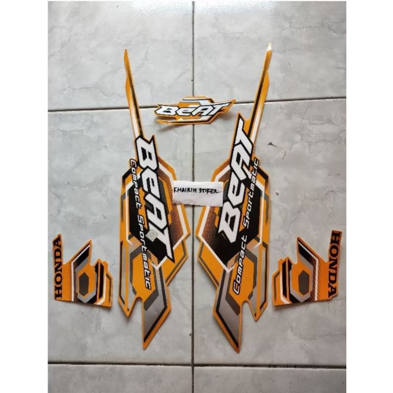 striping Honda beat karbu oren thn 2008