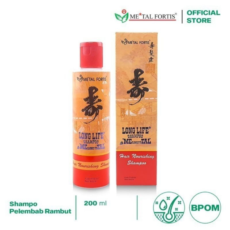 Metal fortis shampo metal 200ml shampo pemanjang rambut dengan cepat