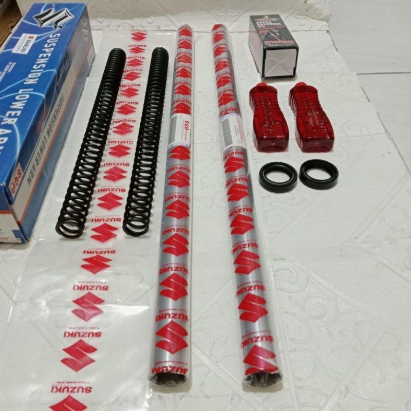 Shock suspensi depan suzuki thunder 125 thunder 125 thunder komplit sil oli per