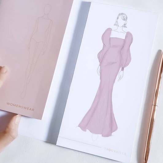 

Bonus Bubble Buku Sketsa Fashion Design Marker Pad Sketchbook Fashion Design