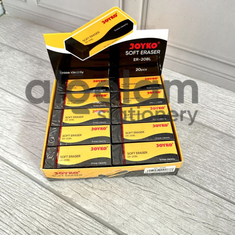 

KODE R7I3 SATU PACK 2 PCS Penghapus Besar Hitam Joyko