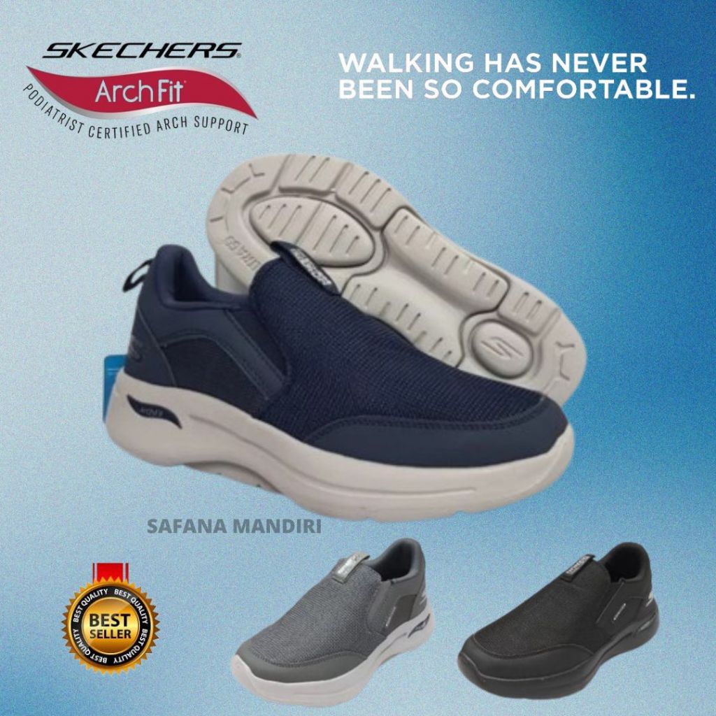 Sepatu Slip On Pria Skechers ARCH FIT Original