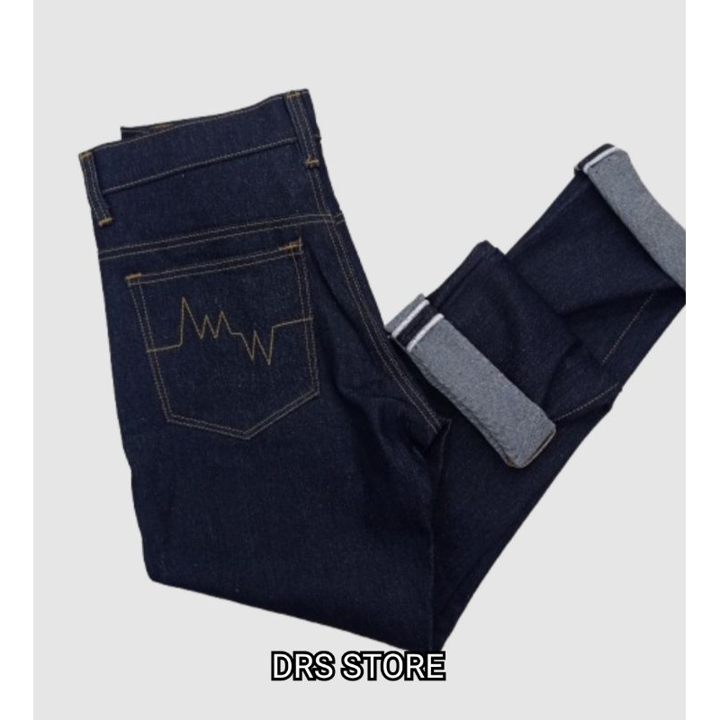DRS STORE - DENIM MOTIF SELVEDGE BLUE INDIGO || SELVEDGE DENIM ACCENT 15 OZ || JEANS DENIM SELVEDGE 