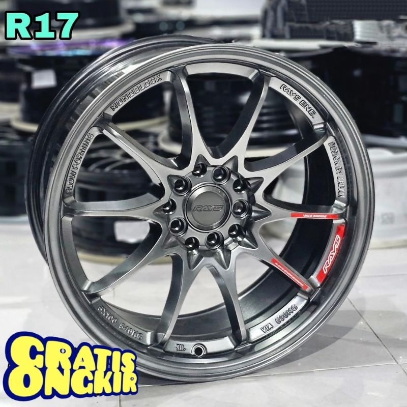 harga velg mobil racing R17 CE28 PCD 5X100 - 5X100 velg mobil ring 17 velg racing mobil import termu