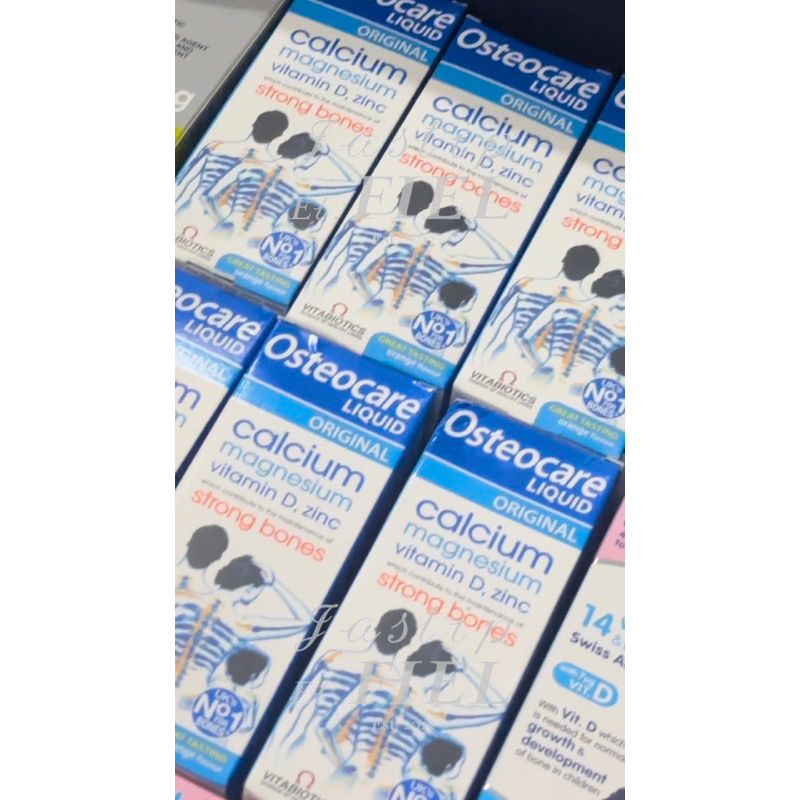 Vitabiotics - Osteocare Liquid | Vit D, Zinc, Calcium, Magnesium | Peninggi Badan | 100% Original Si