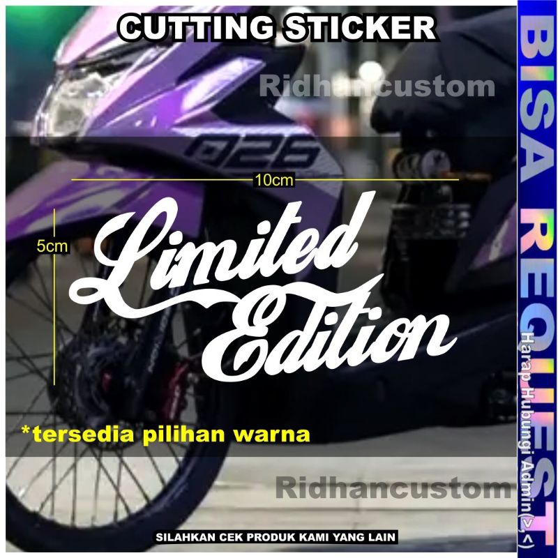 [ LIMITED EDITION ] CUTTING STICKER MOTOR | LIMITED EDITION