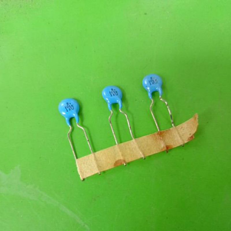 kapasitor keramik 101K-1KV ceramic 101k-1kv