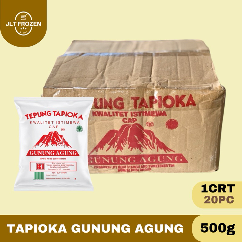 

Tepung Tapioka Cap Gunung Agung DUS 500g isi 20PCS