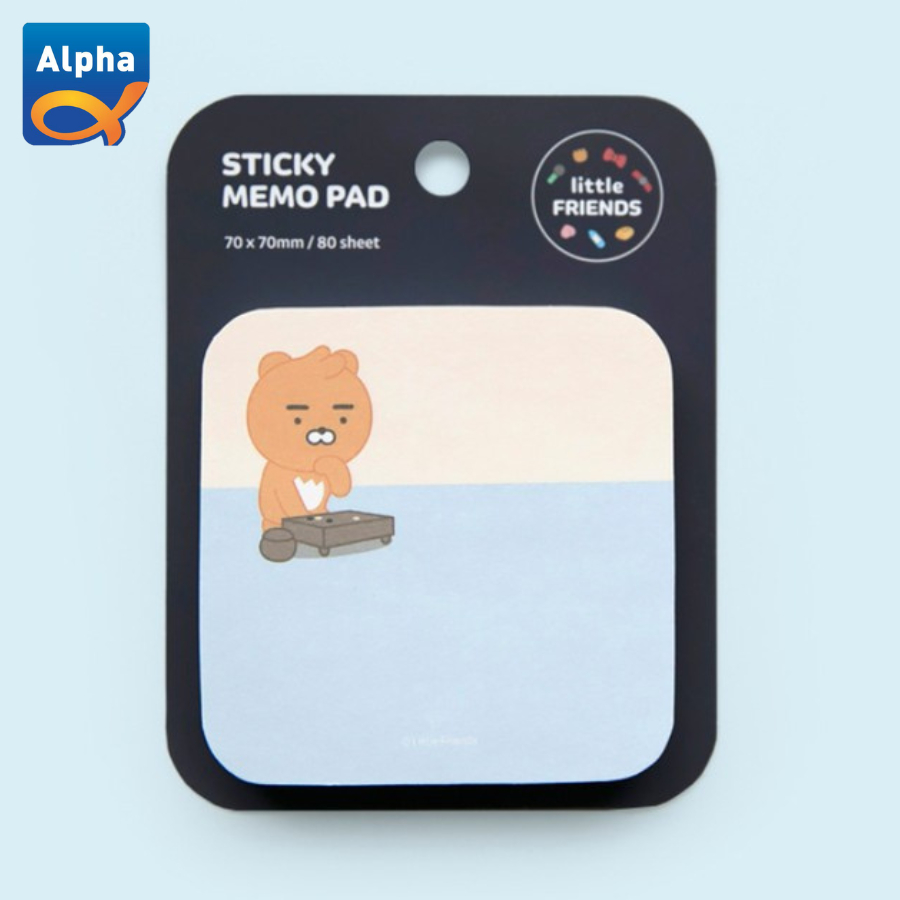 

[Kakao Friends] Sticky Memo Pad / Round / Sticky Notes 70*70 mm - 80 Sheet - Ryan