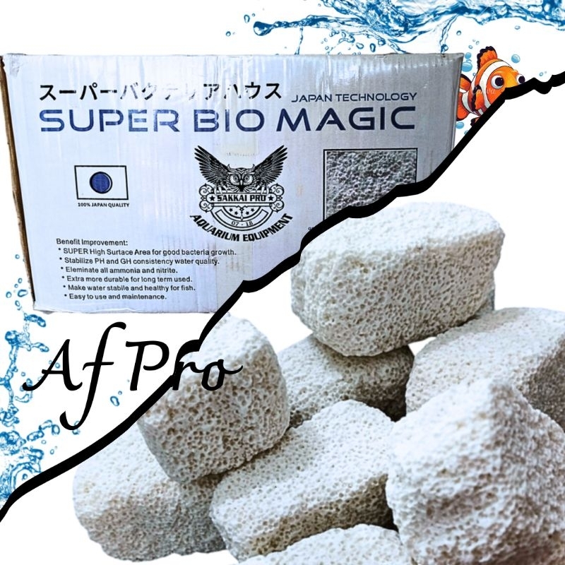SUPER BIO MAGIC ROCK 250GR MEDIA FILTER PENJERNIH AIR KOLAM AQUARIUM