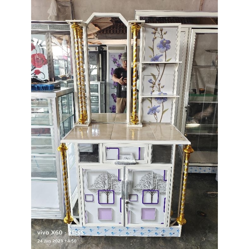 Meja rias super mewah awet full kaca