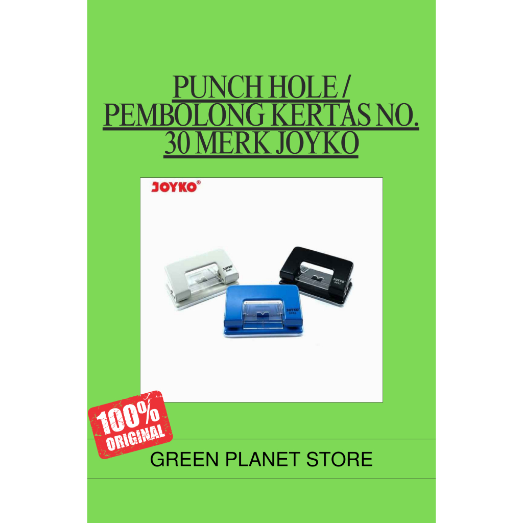 

Punch Hole / Pembolong Kertas No. 30 merk joyko