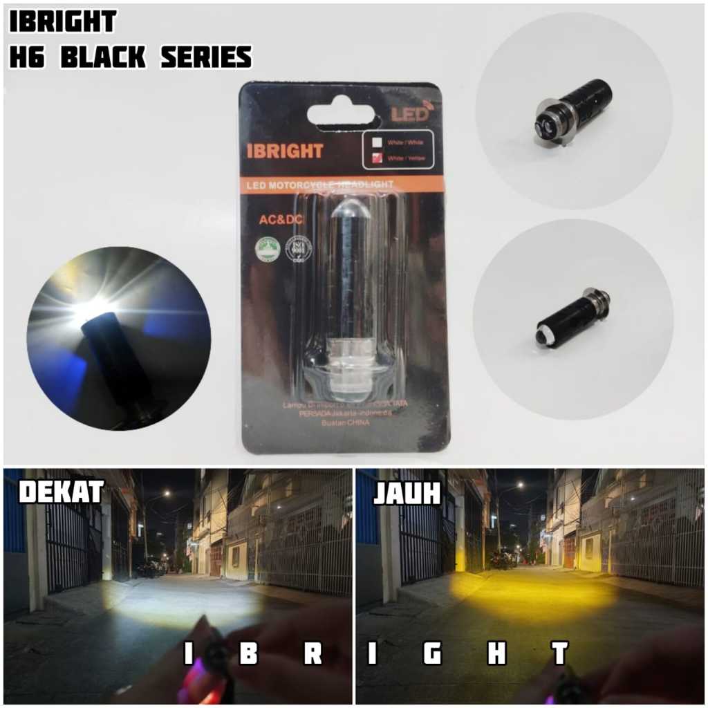 IBRIGHT H6 Black Series - Lampu Utama H6 LED