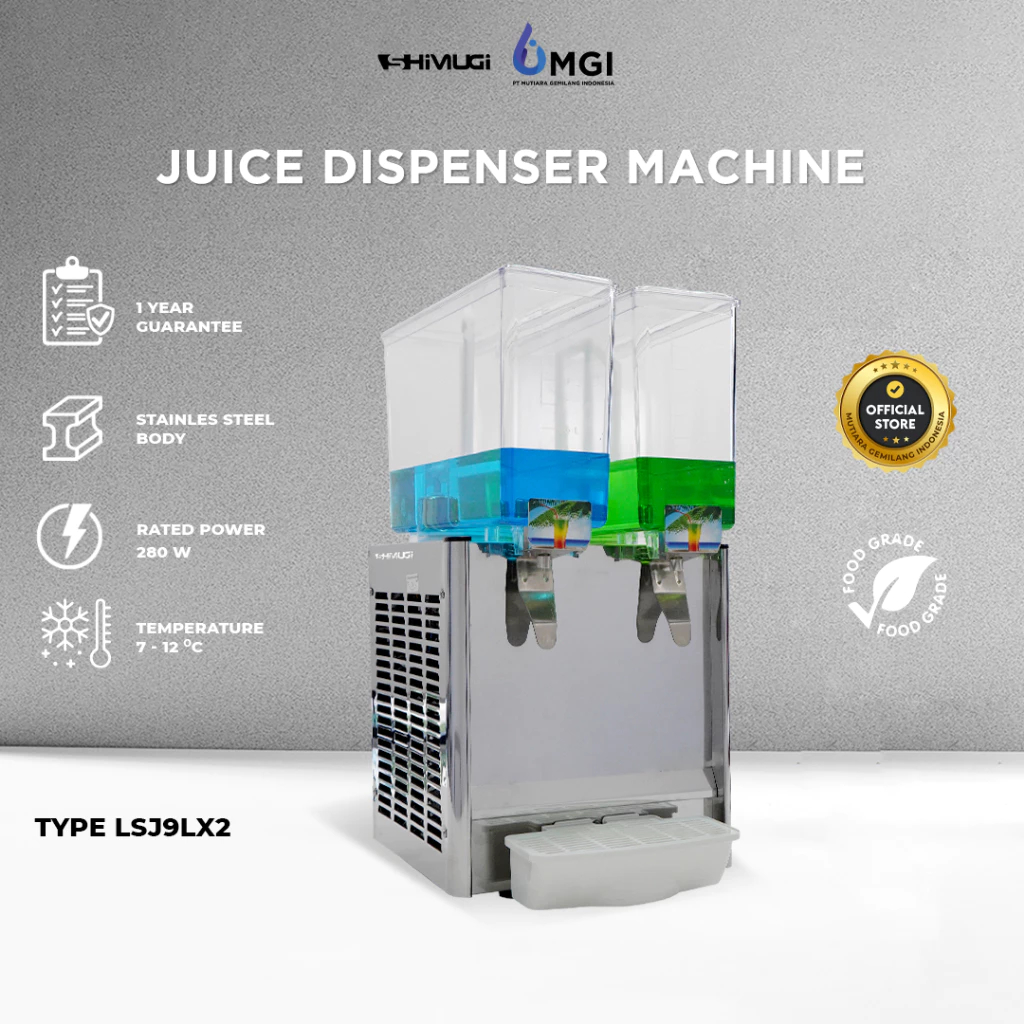MGI BALI - SHIMUGI Juice Dispenser Jus Mesin Pendingin Jus dan Minuman PT Mutiara Gemilang Indonesia