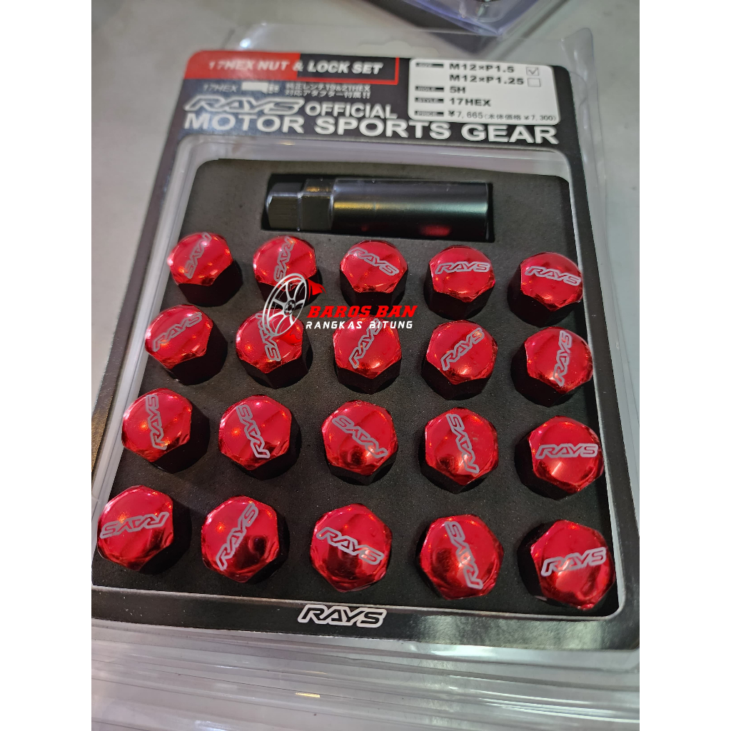 Baut rays variasi roda mobil universal pnp | mur roda mobil murah berkualitas