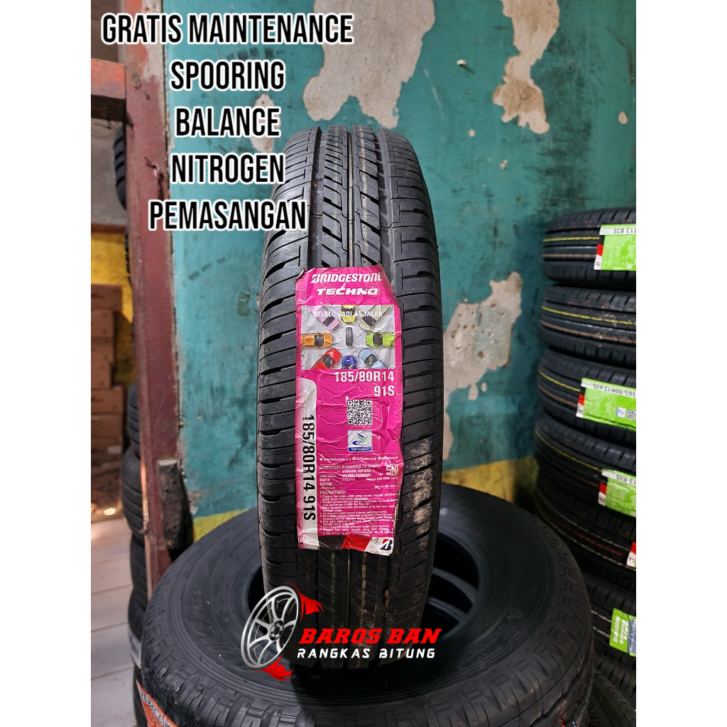 Ban murah R14 bridgestone techno 185 80 R14 tubles ban mobil murah ring 15