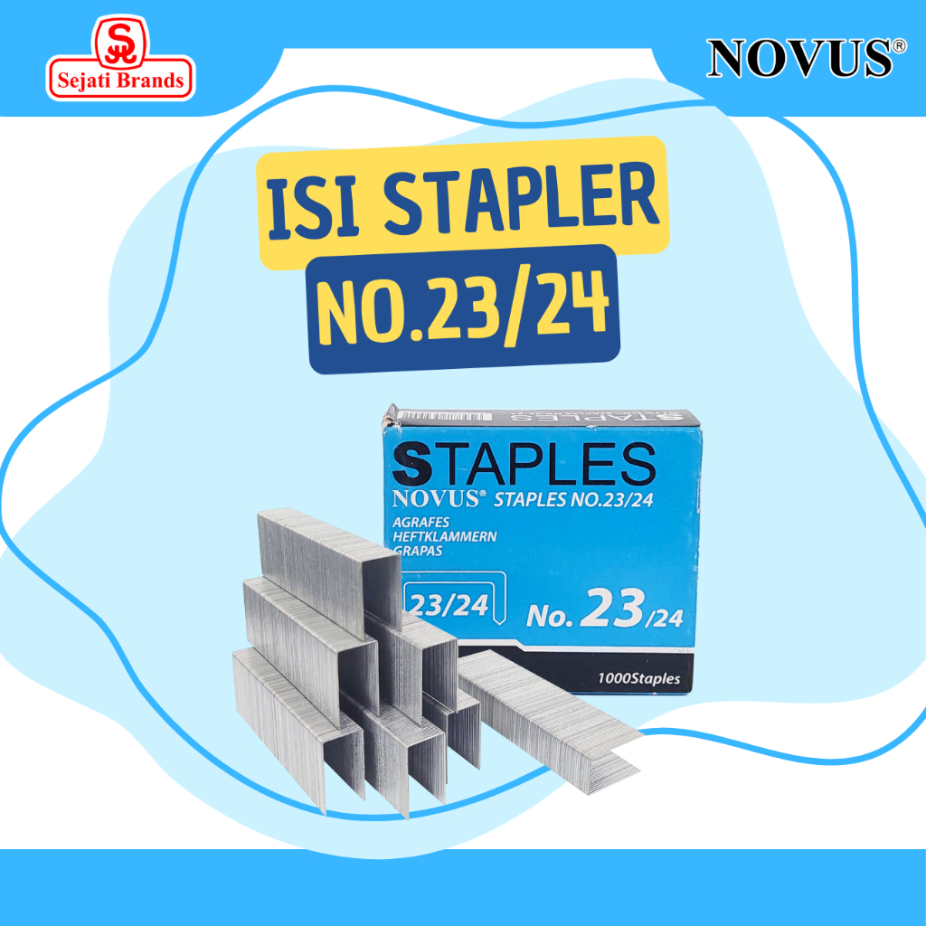 

Novus isi stapler 23/24/ Isi staples tembak/ Isi Staples 24 mm/ isi staples gun/ stapler jilid