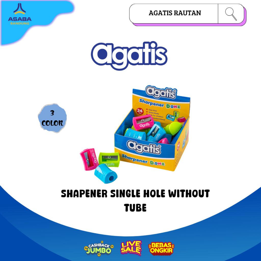 

Asaba Bandung - Agatis Rautan Warna Warni / Rautan Pensil Putar / Orotan pensil putar