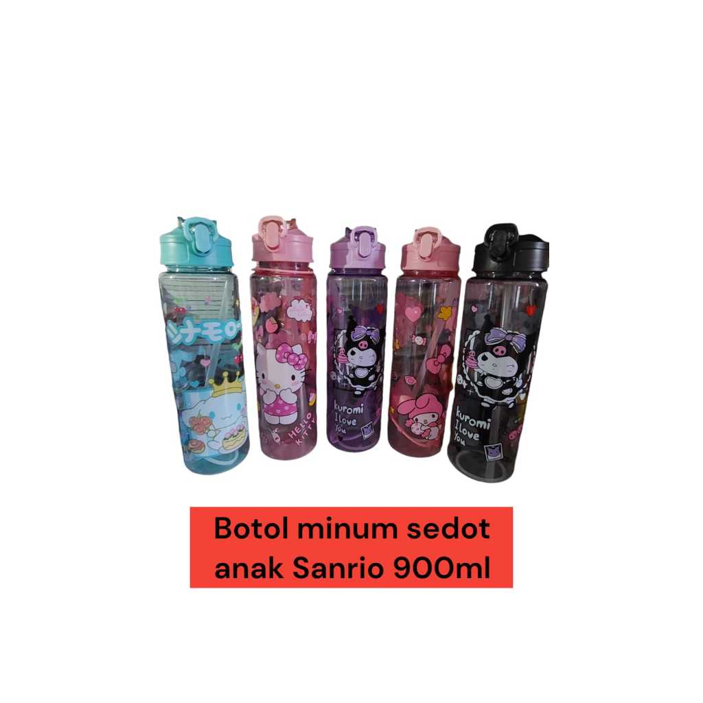 Botol Minum Sanrio Botol Minum Anak Sanrio BPA Free 900ml