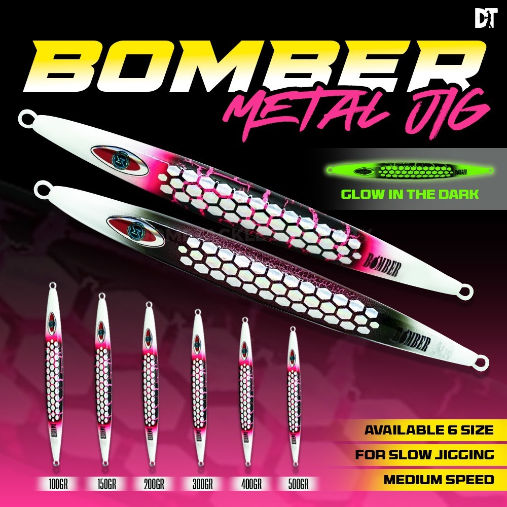 Bomber Metal Jig Umpan Pancing Jigging 100 150 200 300 400 500 Gram Original by Wareng Markopollo Ho