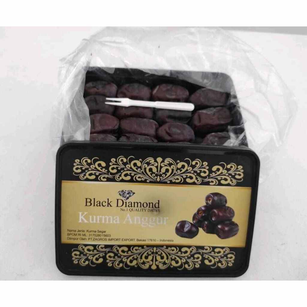 

kurma BAM black diamond 500gr, kurma anggur exp 2026 paking BOX