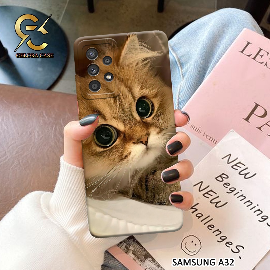 Softcase Samsung Galaxy A32 - geloracase - Casing  Samsung Galaxy A32 - Motif case cats - Samsung - 