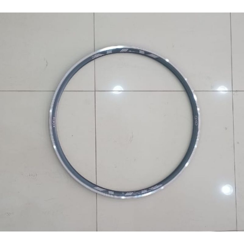 Rims Velg Rim 700c Oxo R30X 20H 24H 32H 36H 29 mm CNC Hitam Silver