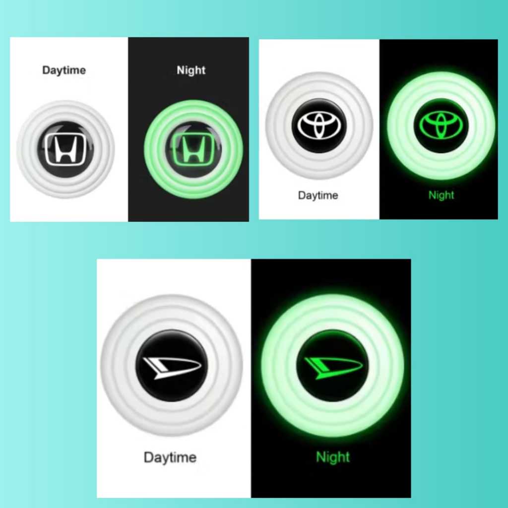 peredam logo mobil led universal