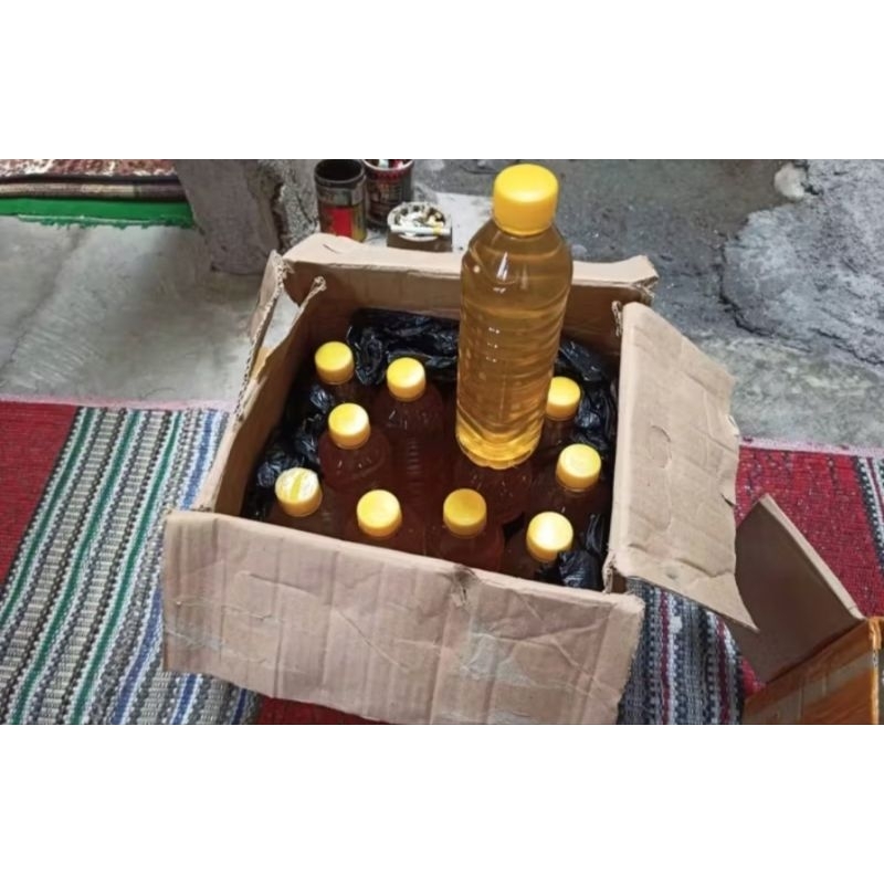 

Paket kuning rasa pisang 600ml isi 12pcs
