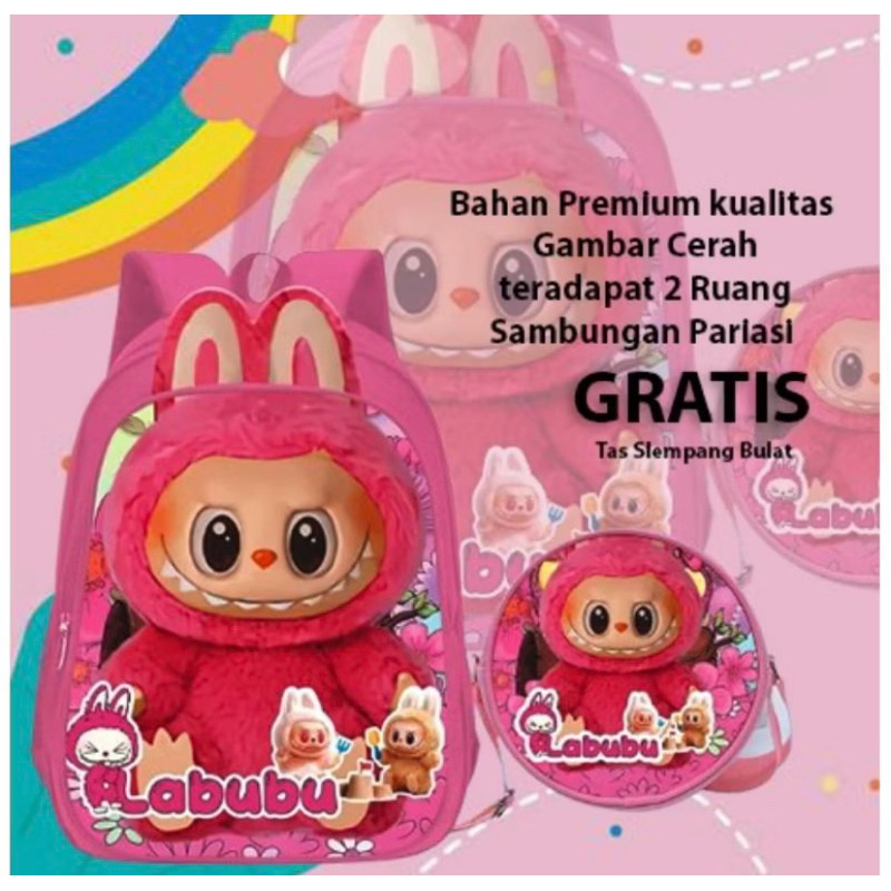 

[kid2shopmks] tas sekolah labubu/ tas anak TK/tas anak SD