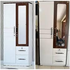 Lemari Baju 2 Pintu Lemari Pakaian Putih 2 Pintu Minimalis Bandung