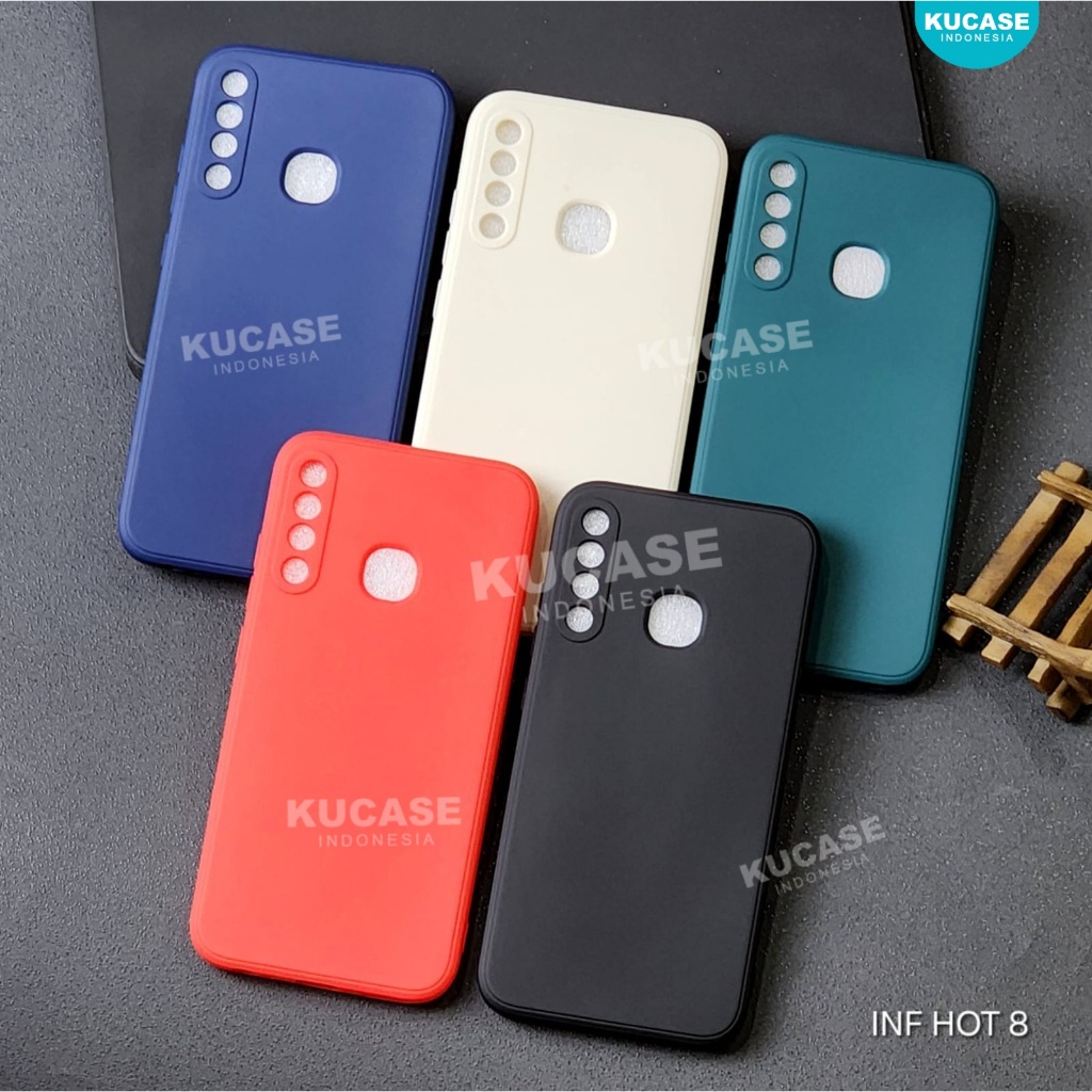 Infinix Hot 8 Softcase Macaron Square Polos Case Infinix Hot 8