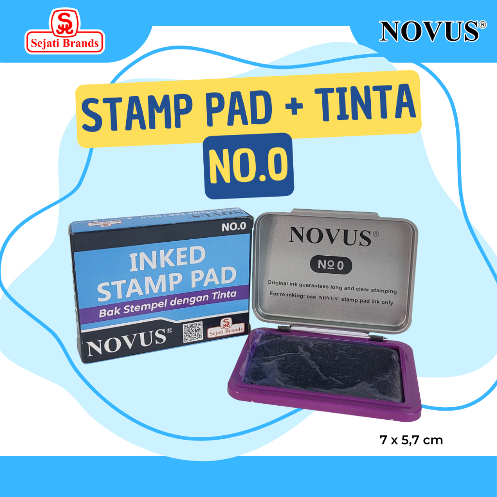 

NOVUS Stamp Pad Ink/Bak Stempel Dengan Tinta Violet