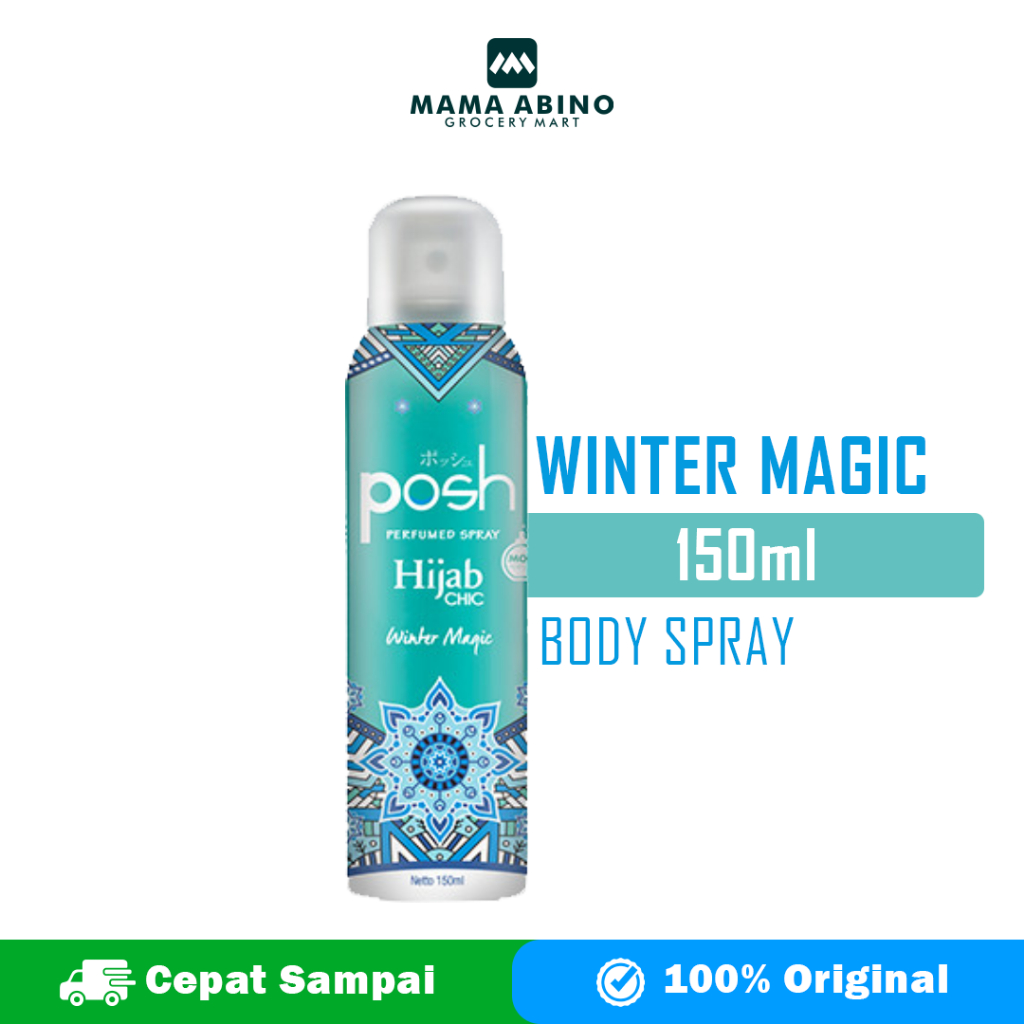 Posh Girls Hijab Chic Body Spray 150ml Winter Magic Parfum Cewek Wanita Perempuan