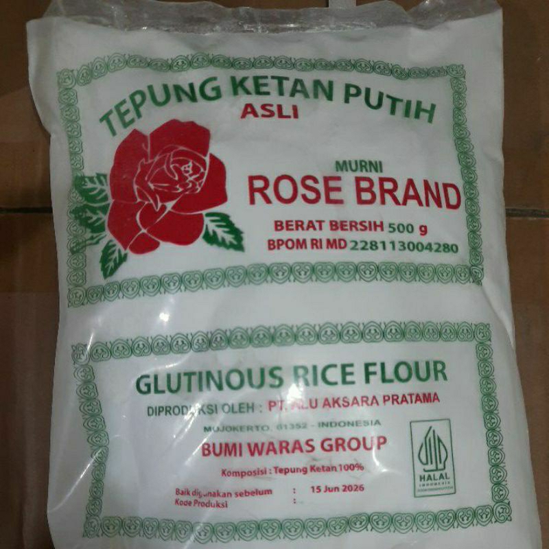 

Tepung ketan rosebrand 500g exp 2026