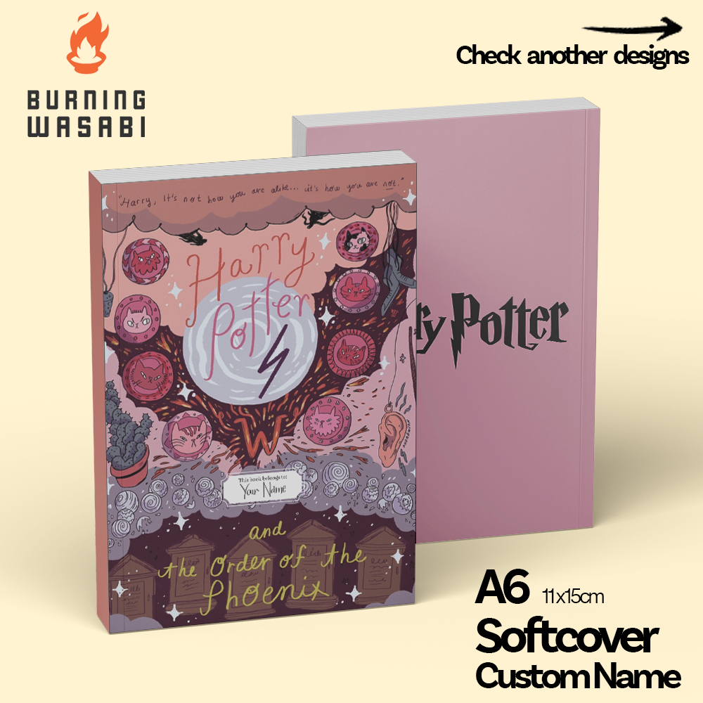 

Buku Saku Pocket Harry Potter Series Books Order Of Phoenix Custom Softcover A6 Polos