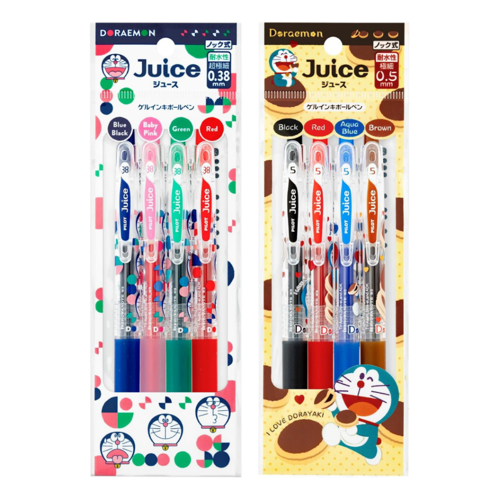 

Pilot Juice Showa Note Doraemon Dorayaki Set 0.38mm 0.5mm Limited Edition