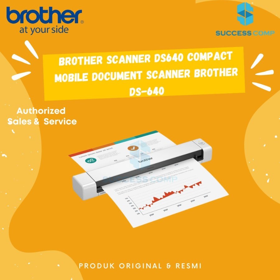Brother Scanner DS640 Compact Mobile Document Scanner Brother DS-640