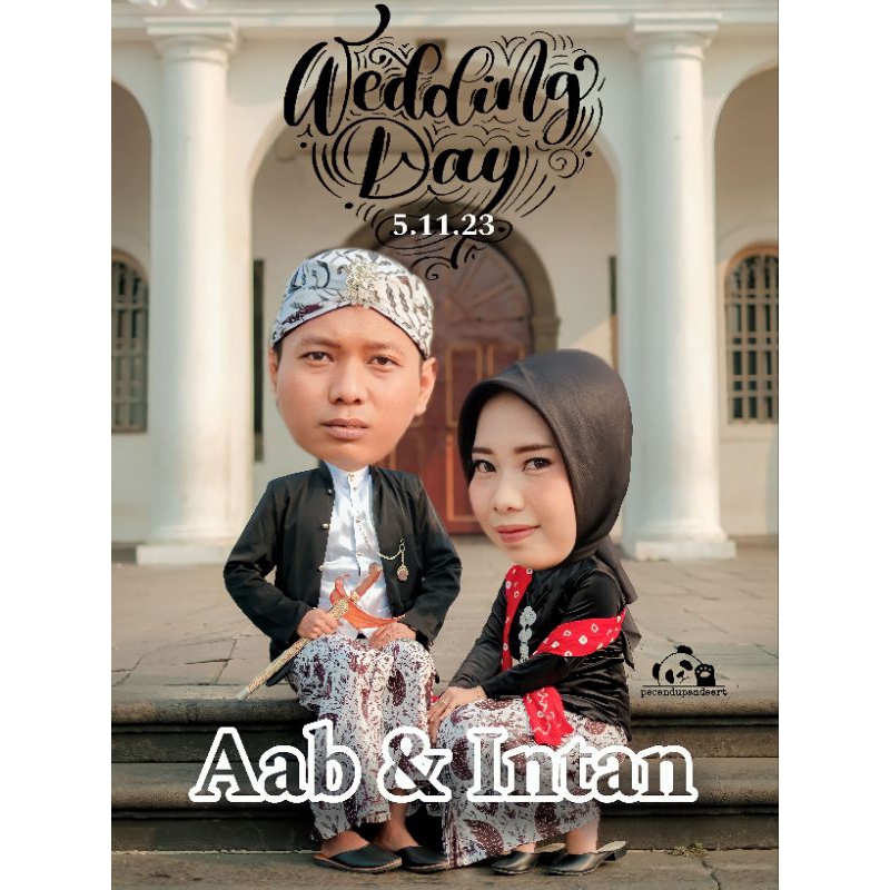 KARIKATUR KADO PERNIKAHAN KARIKATUR WAJAH KARIKATUR HADIAH || SOFT FILE