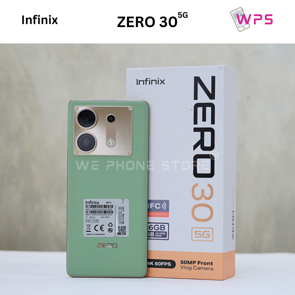 INFINIX ZERO 30 5G 12/256GB SECOND FULLSET ORIGINAL