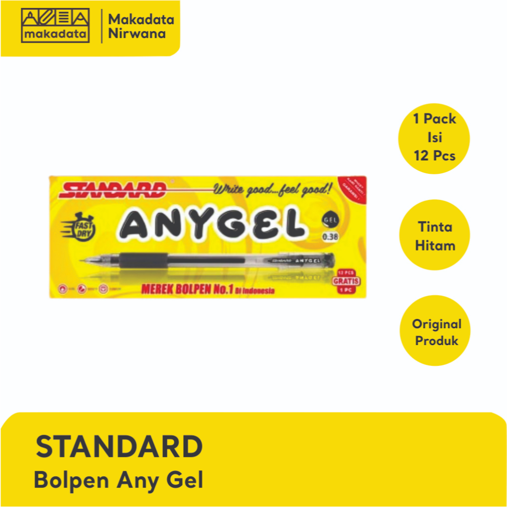 

STANDARD BOPEN/PULPEN/BOLLPOINT ANY GEL (1 PACK)