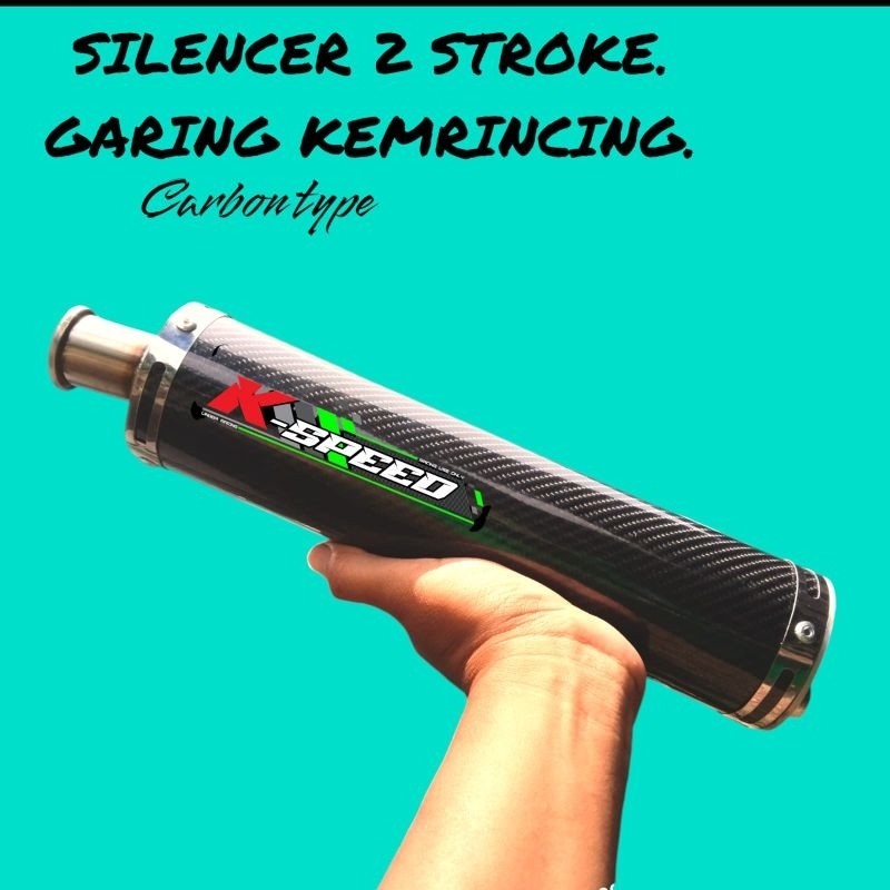 Silencer Knalpot Ninja 2 tak 150R ninja Rr Super kips Carbon