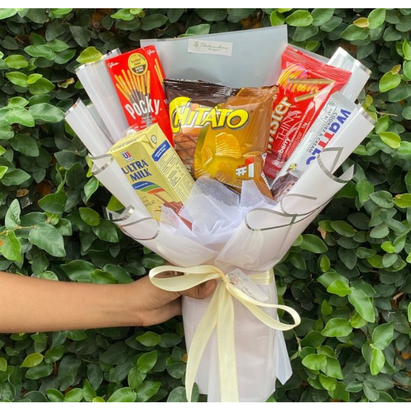 

BUKET SNACK MEDIUM/BUKET WISUDA/ULANG TAHUN/KADO