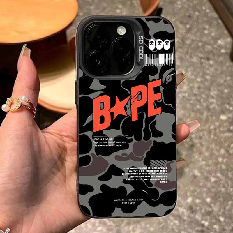 PREMIUM MATTE HARD CASING HP IPHONE BAPE AESTHETIC CASE UNTUK IPHONE 7 8 7+ 8+ 11 12 13 14 15 16 17 