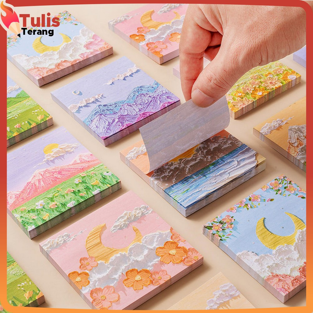 

Memo Tempel Notes Pemandangan / Memo Tempel Aesthetic Sticky Notes Motif Alam Indah / Note Beauty nature / Memopad lucu Tulis Terang A37