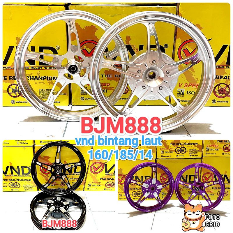 velg vnd bintang laut mio lama/sporty/smile/soul/nuovo 100% original vnd. velg vnd mio